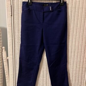 White House Black Market Royal Blue Perfect Form Slim Ankle 2 R, like new!